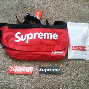 supreme red fanny pack